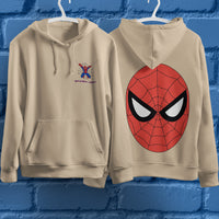 Spider Man Hoodie Casual Clothes Black White Khaki Hoodie Long Sleeve Hooded Pullover Personality Streetwear Khaki 3