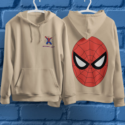 Spider Man Hoodie Casual Clothes Black White Khaki Hoodie Long Sleeve Hooded Pullover Personality Streetwear Khaki 3