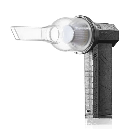 Silent TurboJet Air Duster: High-Power Brushless Blower with Rapid Recharge Technology Iron Gray-Fan With Vacuum Cleaner Kit 200*150*100 mm