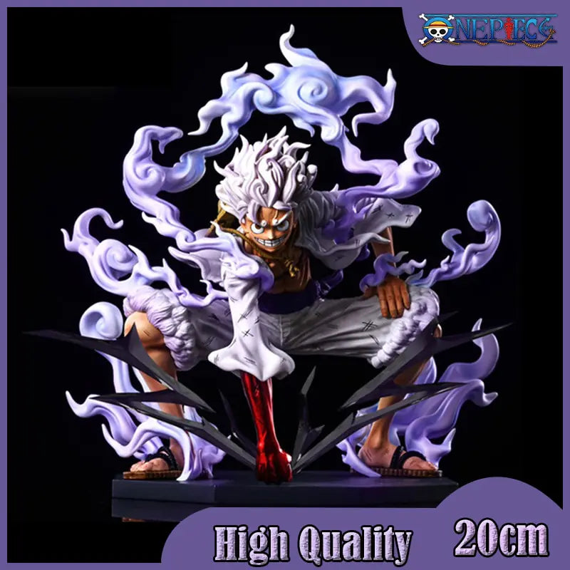 Lusy Store LLC 20cm One Piece Figure Nika Luffy Gear 5 Toys