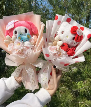My Melody Kuromi Cinnamoroll Bouquet Plush Doll for Valentine’s Day at Lusy Store