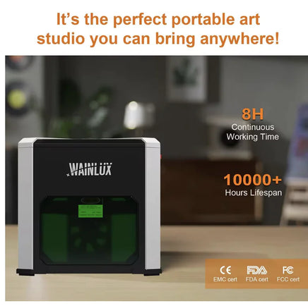 Wainlux K6 Mini Laser Engraver – 3000mw, Bluetooth, for Wood and Plastic - Lusy Store LLC 