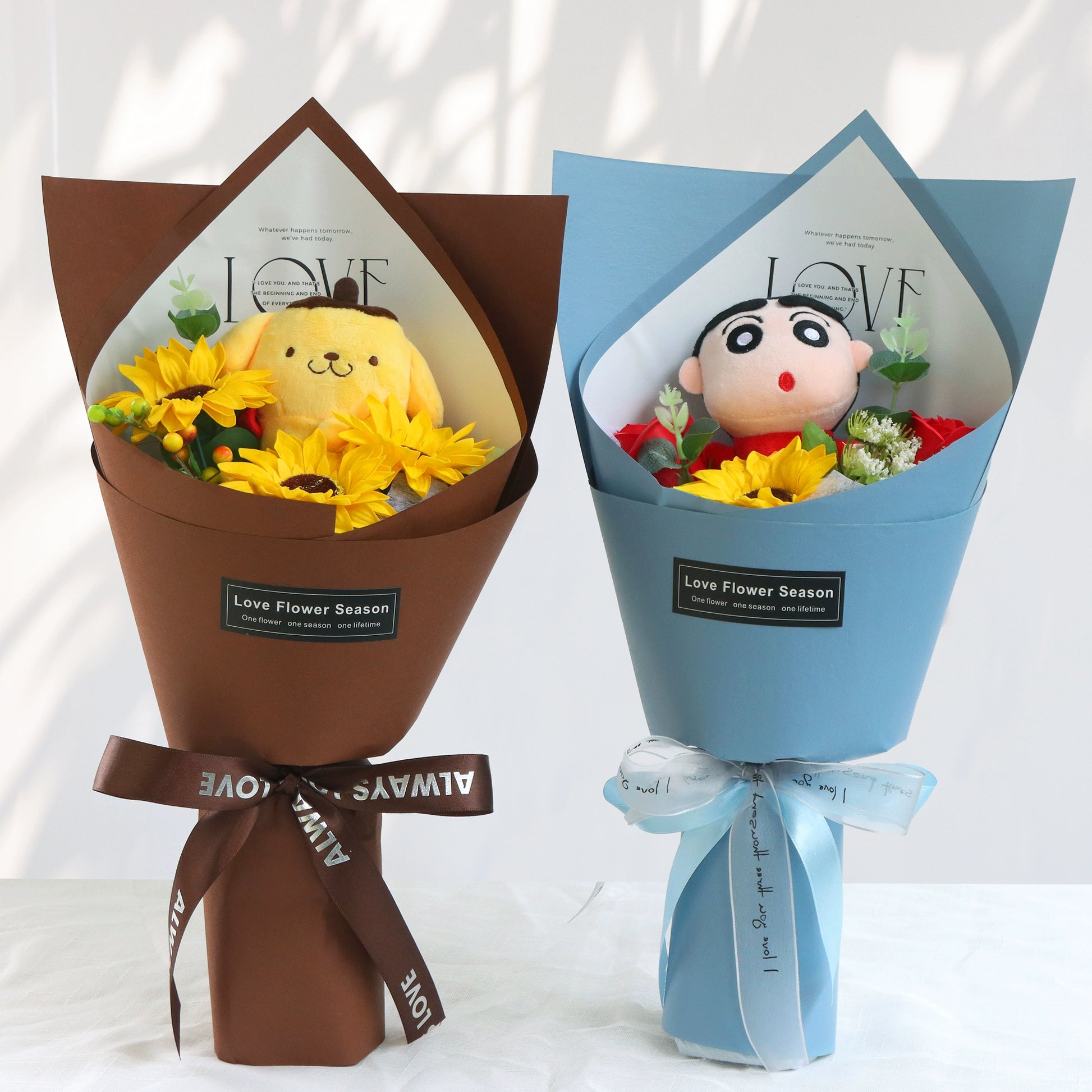 Lusy Store LLC Bear Graduation Bouquet Flower Rose Gift for Kindergarten Children Bouquet
