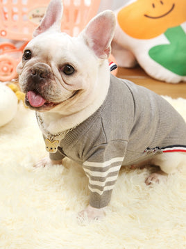Lusy Store LLC Dog Sweater Cardigan Jarre Aero Bull Trendy Small Size Dogs Teddy Bichon Pomeranian Shiba Inu pet