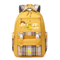 Pokemon Pikachu Men's and Women's Pokemon Schoolbag JK Huang# Pikachu Dancing [Send Pendant +2 Badges]]
