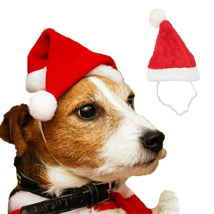Christmas Pet Clothes Red Nose Deer Sweater Small Medium and Large Dog Clothes Christmas Hat (free size) XXS
