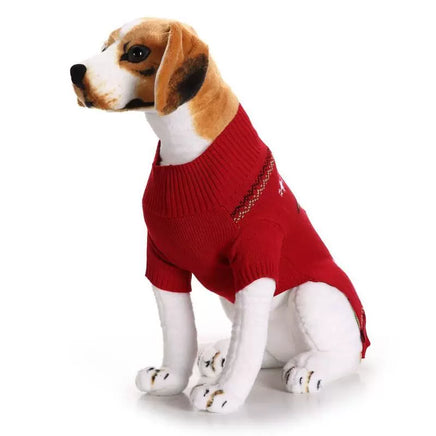 Christmas Pet Clothes Red Nose Deer Sweater Small Medium and Large Dog Clothes