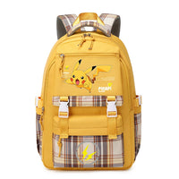 Pokemon Pikachu Men's and Women's Pokemon Schoolbag JK Huang# PIKA AO [send pendant +2 badge]]
