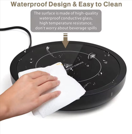 Versatile 110V/220V Electric Coffee Mug Warmer - Keep Your Drinks Hot with Our Stylish Heating Pad Coaster! Perfect for Tea, Milk, and More! - Lusy Store LLC 