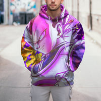 Dragon Ball Z Hoodie Colorful Vegeta Coat Unique Personality Many Sizes For Men Boy Kid Clothes DBP-1F Orange Colorful