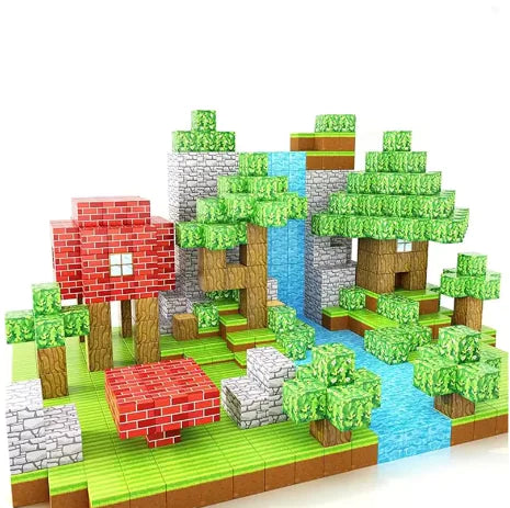 Lusy Store LLC DIY Magnetic Building Blocks Set for Kids, Ages 3+ Toys