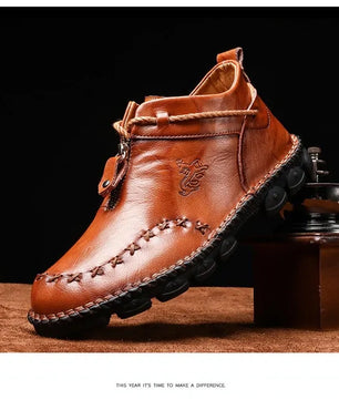 Men Boots Cow Leather