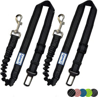 Lusy Store LLC 2 Pack Adjustable Car Dog Harness Pets