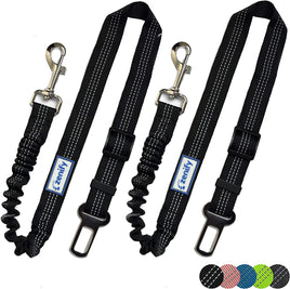 Lusy Store LLC 2 Pack Adjustable Car Dog Harness Pets