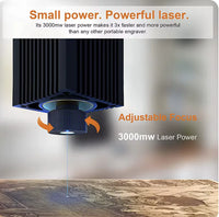 Wainlux K6 Mini Laser Engraver – 3000mw, Bluetooth, for Wood and Plastic - Lusy Store LLC 