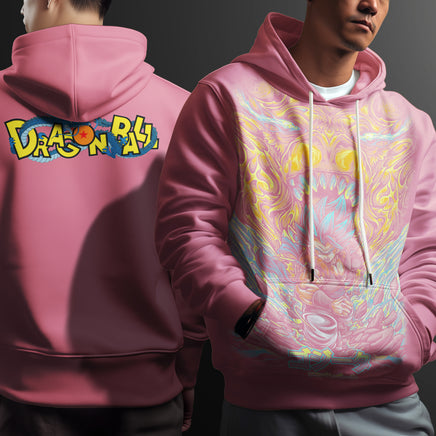 Dragon Ball Z Hoodie Goku Coat Unique Personality Many Sizes For Men Boy Kid Clothes DBP-12 Pink