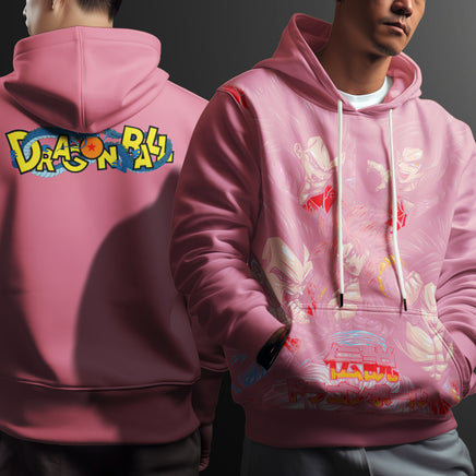 Dragon Ball Z Hoodie Goku Coat Unique Personality Many Sizes For Men Boy Kid Clothes DBP-13 Pink