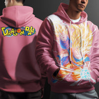 Dragon Ball Z Hoodie Goku Coat Unique Personality Many Sizes For Men Boy Kid Clothes DBP-14 Pink