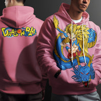 Dragon Ball Z Hoodie Goku Coat Unique Personality Many Sizes For Men Boy Kid Clothes DBP-9 Pink