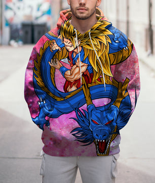 Lusy Store Dragon Ball Z Hoodie Colorful Goku Coat Unique Personality Many Sizes For Men Boy Kid Clothes DBP-9F Hoodies & Sweatshirts