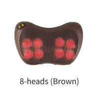 Electric Massage Pillow Brown-8 Head