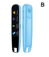 SmartScan AI Translator Pen: Portable Voice and Text Scanner Blue 173*31.5*14.8mm 6.81*1.24*5.83 inches