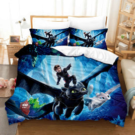 How to Train Your Dragon Bedding Set - Premium Dragon Bed Set Style-1
