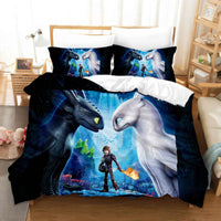 How to Train Your Dragon Bedding - Premium Toothless Bed Set Style-4