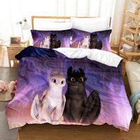 How to Train Your Dragon Bedding - Premium Toothless Bed Set Style-5