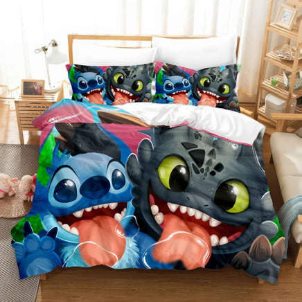 How to Train Your Dragon Bedding - Premium Toothless Bed Set Style-10