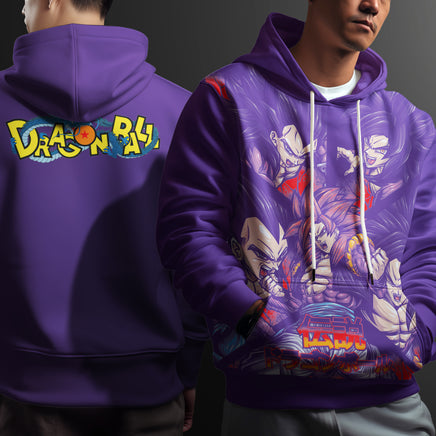 Dragon Ball Z Hoodie Goku Coat Unique Personality Many Sizes For Men Boy Kid Clothes DBP-13 Purple