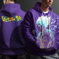 Dragon Ball Z Hoodie Vegeta Goku Coat Unique Personality Many Sizes For Men Boy Kid Clothes DBP-24 Purple