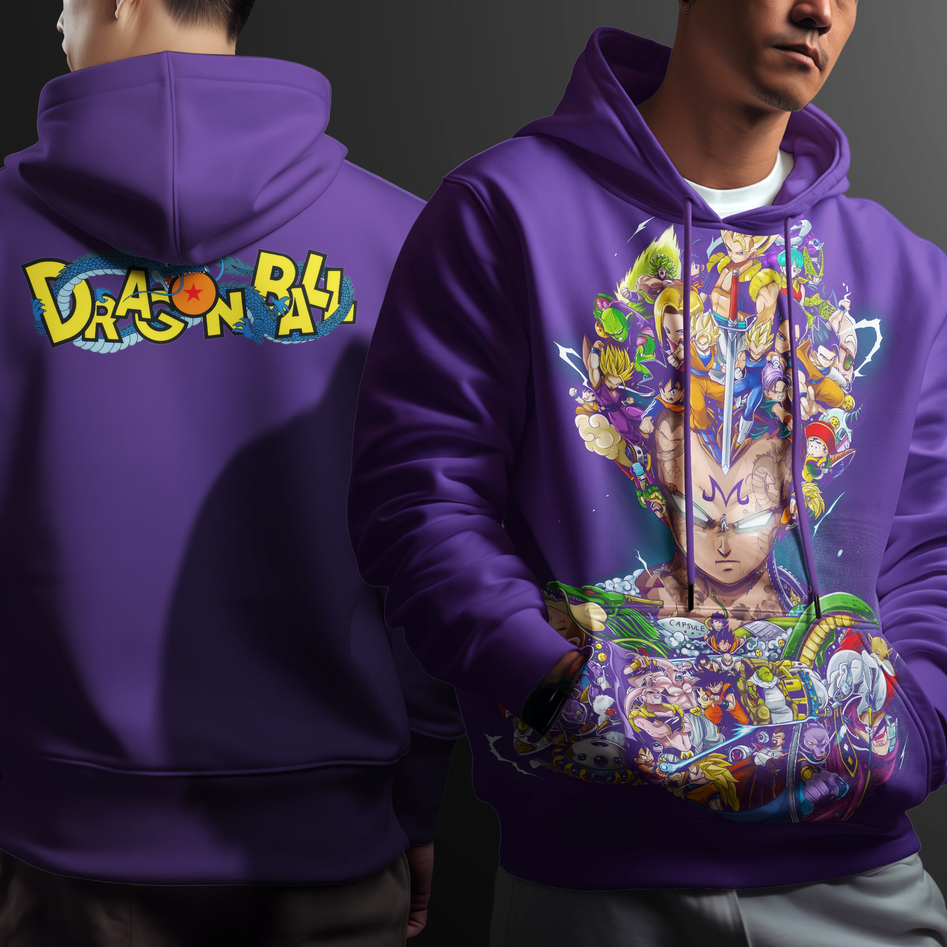 Lusy Store Dragon Ball Z Hoodie Vegeta Coat Unique Personality Many Sizes For Men Boy Kid Clothes DBP-6 Hoodies &amp; Sweatshirts
