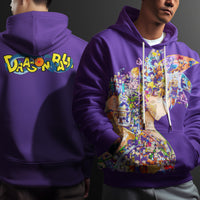 Dragon Ball Z Hoodie Goku Vegeta Coat Unique Personality Many Sizes For Men Boy Kid Clothes DBP-8 Purple