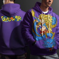 Dragon Ball Z Hoodie Goku Coat Unique Personality Many Sizes For Men Boy Kid Clothes DBP-9 Purple