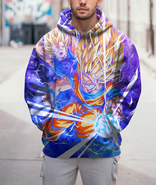 Lusy Store Dragon Ball Z Hoodie Colorful Goku Coat Unique Personality Many Sizes For Men Boy Kid Clothes DBP-14F Hoodies & Sweatshirts
