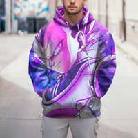 Dragon Ball Z Hoodie Colorful Vegeta Coat Unique Personality Many Sizes For Men Boy Kid Clothes DBP-1F Purple Colorful