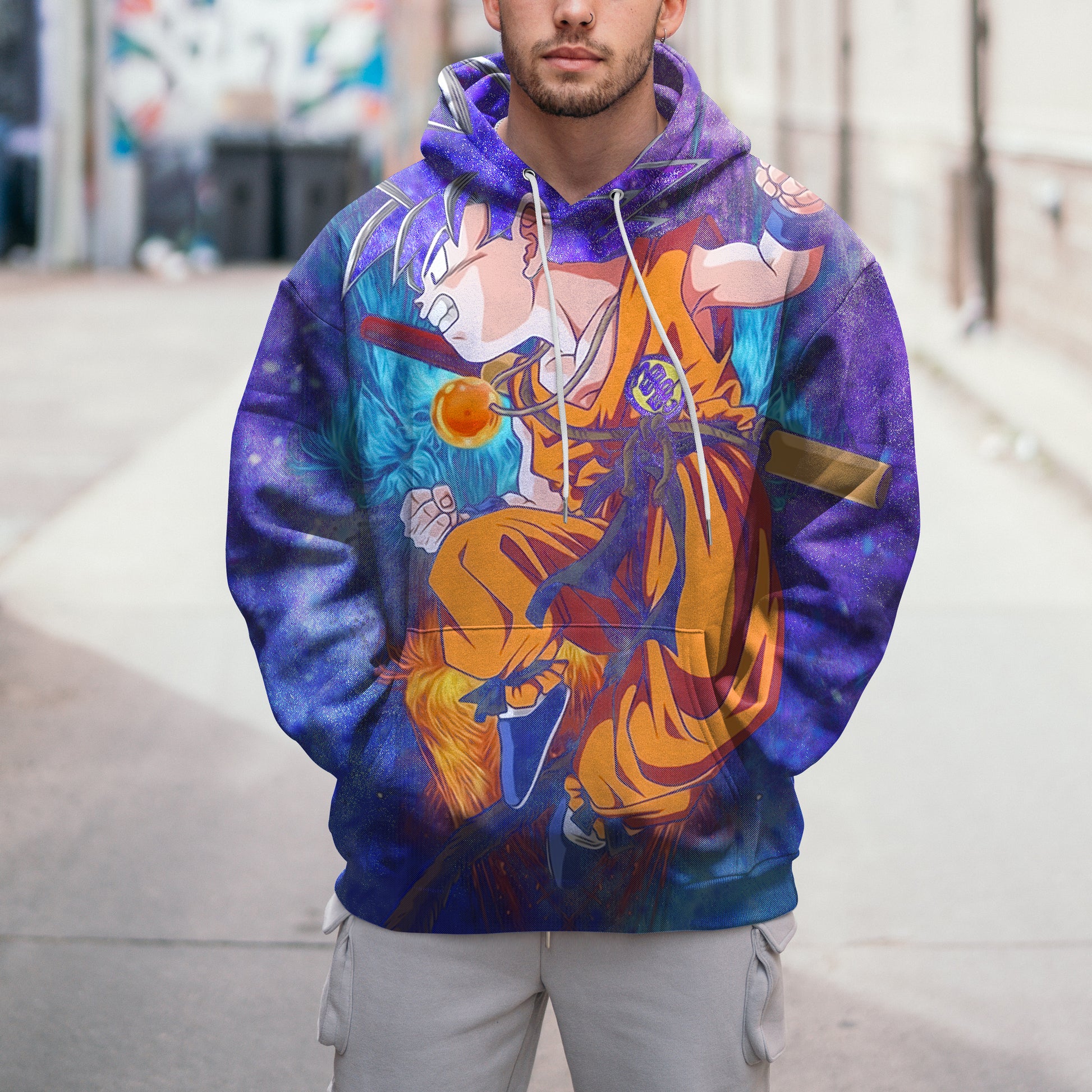 Lusy Store Dragon Ball Z Hoodie Colorful Goku Coat Unique Personality Many Sizes For Men Boy Kid Clothes DBP-3F Hoodies &amp; Sweatshirts