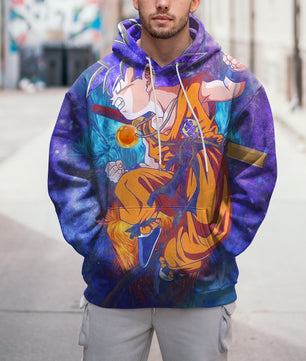 Lusy Store Dragon Ball Z Hoodie Colorful Goku Coat Unique Personality Many Sizes For Men Boy Kid Clothes DBP-3F Hoodies & Sweatshirts