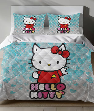 Hello Kitty Star Trek Linen Bedding Set - Cosmic Charm for Sanrio Fans Lusy Store