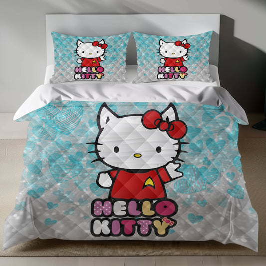 Hello Kitty Star Trek Linen Bedding Set - Cosmic Charm for Sanrio Fans Lusy Store