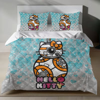 Hello Kitty BB-8 Linen Bedding Set - Galactic Charm for Sanrio Fans 4pcs - Quilt Sets