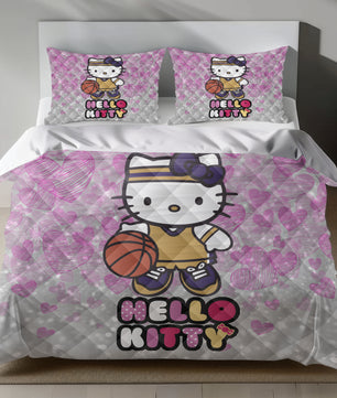 Hello Kitty Bedding Set - Pink Barbie-Inspired Duvet Cover for a Glam Bedroom