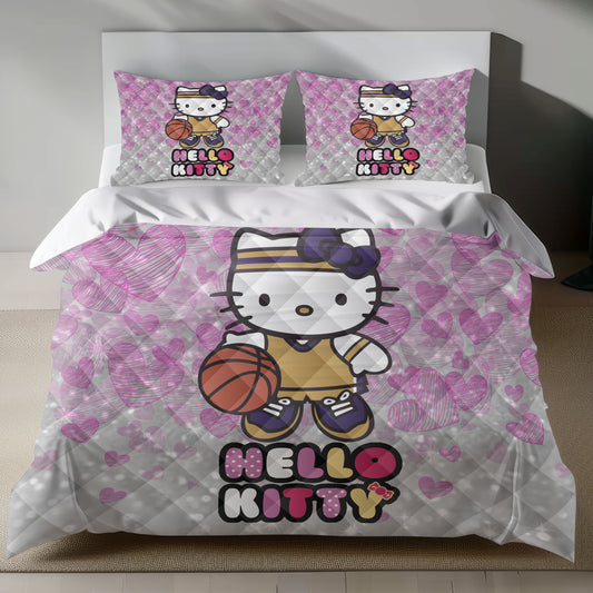Hello Kitty Bedding Set - Pink Barbie-Inspired Duvet Cover for a Glam Bedroom