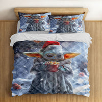 Adorable Cosmic Kid Holiday Bedding Set - Christmas Sci-Fi Duvet & Pillowcases Lusy Store