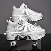 Casual Sneakers Walk Roller Skates White 43 161
