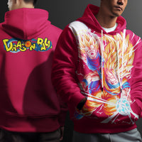 Dragon Ball Z Hoodie Goku Coat Unique Personality Many Sizes For Men Boy Kid Clothes DBP-14 Red