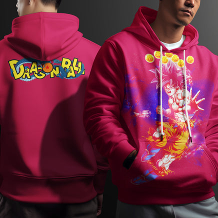 Dragon Ball Z Hoodie Goku Coat Unique Personality Many Sizes For Men Boy Kid Clothes DBP-18 Red