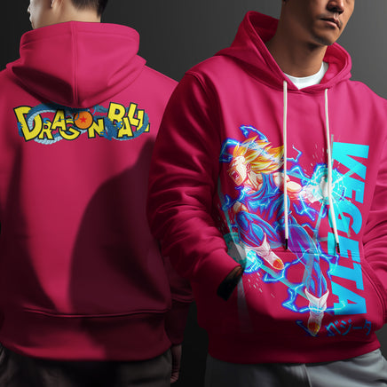 Dragon Ball Z Hoodie Vegeta Coat Unique Personality Many Sizes For Men Boy Kid Clothes DBP-22 Red