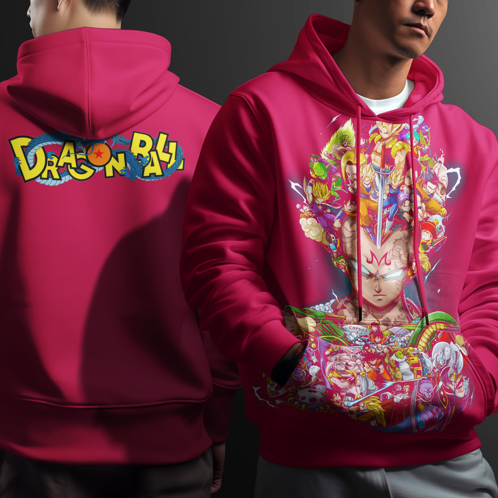 Lusy Store Dragon Ball Z Hoodie Vegeta Coat Unique Personality Many Sizes For Men Boy Kid Clothes DBP-6 Hoodies &amp; Sweatshirts
